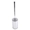 Toilet Brush Holder, Free Standing, Chrome with Telescopic Handle